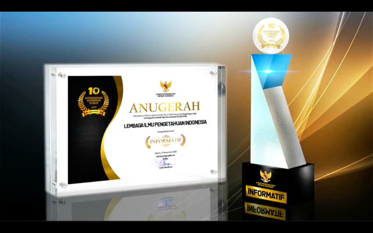 LIPI Raih Penghargaan Badan Publik Informatif